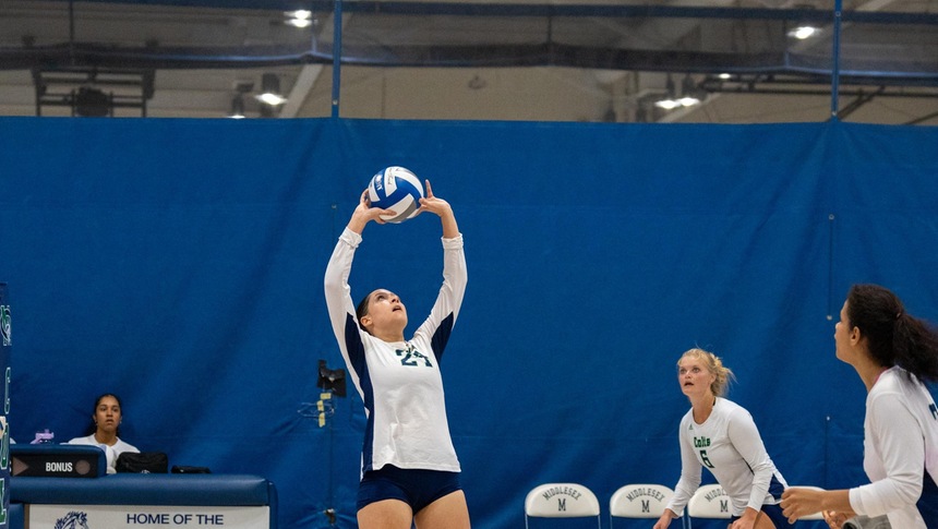 MIDDLESEX WOMENS VOLLEYBALL BACK IN THE WIN COLUMN WITH SWEEP OF SUSSEX CC